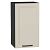 Шкаф верхний с 1-ой дверцей Нео Cream Silk/Graphite 716*400*320