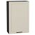 Шкаф верхний с 1-ой дверцей Нео Cream Silk/Graphite 920*600*320