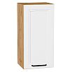 Шкаф верхний с 1-ой дверцей Нео White Silk/Дуб Вотан 716*350*320
