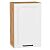 Шкаф верхний с 1-ой дверцей Нео White Silk/Дуб Вотан 716*450*320
