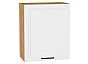 Шкаф верхний с 1-ой дверцей Нео White Silk/Дуб Вотан 716*600*320