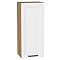 Шкаф верхний с 1-ой дверцей Нео White Silk/Дуб Вотан 920*400*320