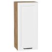 Шкаф верхний с 1-ой дверцей Нео White Silk/Дуб Вотан 920*400*320
