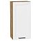Шкаф верхний с 1-ой дверцей Нео White Silk/Дуб Вотан 920*450*320