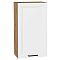 Шкаф верхний с 1-ой дверцей Нео White Silk/Дуб Вотан 920*500*320