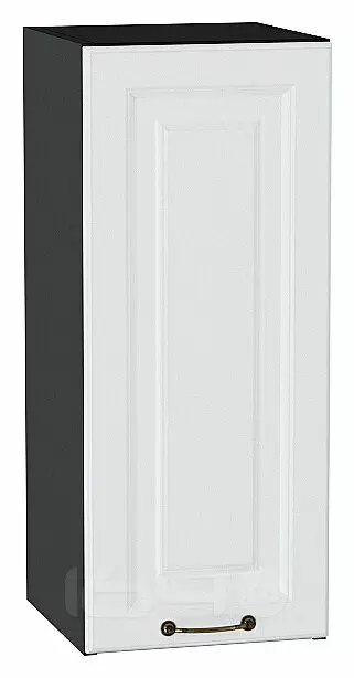 Шкаф верхний с 1-ой дверцей Ницца Белый/Graphite 716*300*318