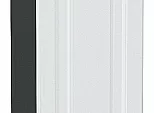 Шкаф верхний с 1-ой дверцей Ницца Белый/Graphite 920*300*318