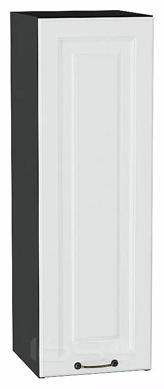 Шкаф верхний с 1-ой дверцей Ницца Белый/Graphite 920*300*318