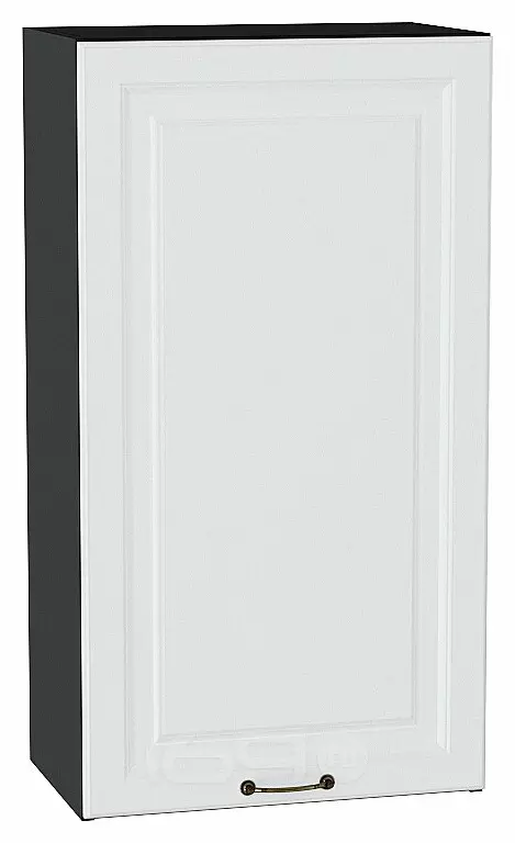 Шкаф верхний с 1-ой дверцей Ницца Белый/Graphite 920*500*318