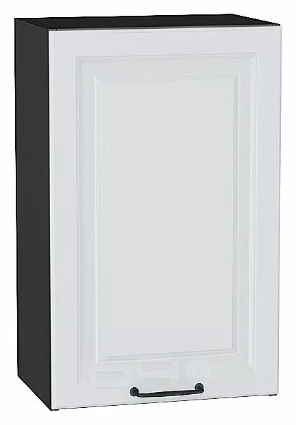 Шкаф верхний с 1-ой дверцей Ницца Blanco/Graphite 716*450*318