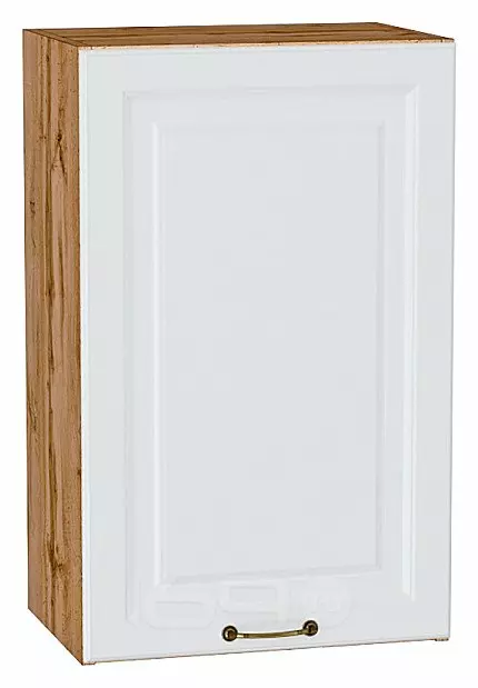 Шкаф верхний с 1-ой дверцей Ницца Blanco/Дуб Вотан 716*450*318