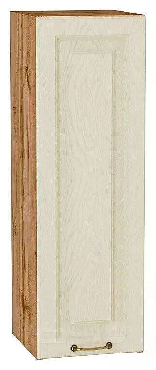 Шкаф верхний с 1-ой дверцей Ницца Дуб крем/Дуб Вотан 920*300*318