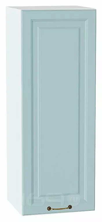 Шкаф верхний с 1-ой дверцей Ницца Голубой/Белый 920*350*318