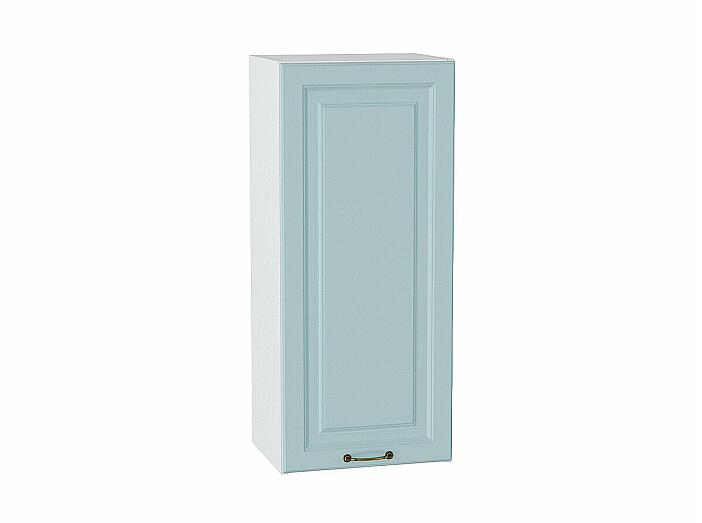 Шкаф верхний с 1-ой дверцей Ницца Голубой Белый 920*400*318