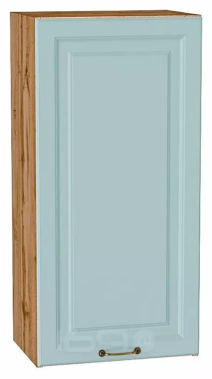 Шкаф верхний с 1-ой дверцей Ницца Голубой/Дуб Вотан 920*450*318