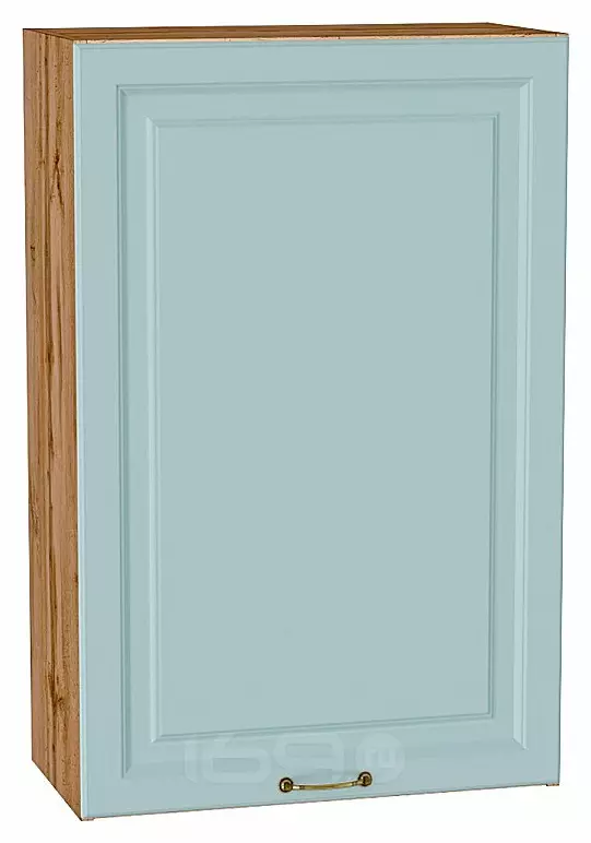 Шкаф верхний с 1-ой дверцей Ницца Голубой/Дуб Вотан 920*600*318