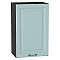 Шкаф верхний с 1-ой дверцей Ницца Голубой/Graphite 716*450*318
