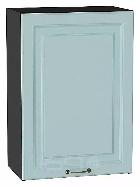 Шкаф верхний с 1-ой дверцей Ницца Голубой/Graphite 716*500*318