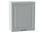 Шкаф верхний с 1-ой дверцей Ницца Графит/Белый 716*600*318