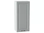 Шкаф верхний с 1-ой дверцей Ницца Графит/Белый 920*400*318