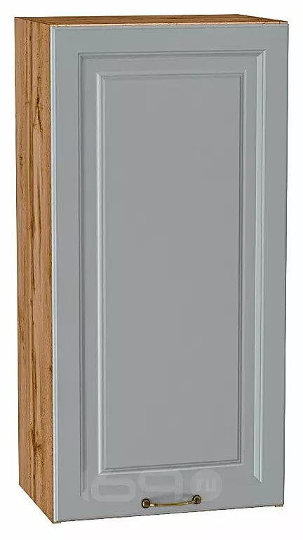 Шкаф верхний с 1-ой дверцей Ницца Графит/Дуб Вотан 920*450*318
