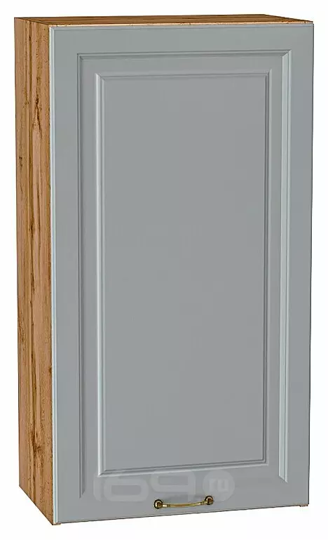 Шкаф верхний с 1-ой дверцей Ницца Графит/Дуб Вотан 920*500*318