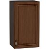 Шкаф верхний с 1-ой дверцей Шале В 400 Brown Oak-Венге