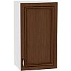 Шкаф верхний с 1-ой дверцей Шале В 400 Brown Oak-Белый