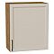 Шкаф верхний с 1-ой дверцей Сканди Cream Silkwood/Дуб Вотан 716*600*320