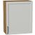 Шкаф верхний с 1-ой дверцей Сканди Grey Silkwood/Дуб Вотан 716*600*320
