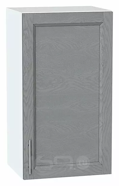 Шкаф верхний с 1-ой дверцей Сканди Grey Softwood Белый 716*400*320