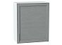 Шкаф верхний с 1-ой дверцей Сканди Grey Softwood Белый 716*600*320