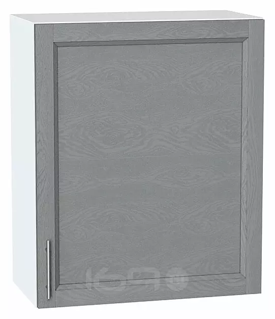 Шкаф верхний с 1-ой дверцей Сканди Grey Softwood Белый 716*600*320