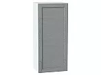 Шкаф верхний с 1-ой дверцей Сканди Grey Softwood Белый 920*400*320