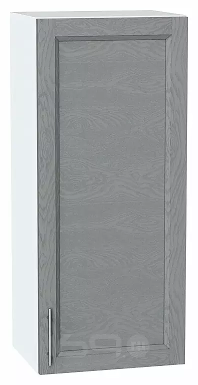 Шкаф верхний с 1-ой дверцей Сканди Grey Softwood Белый 920*400*320