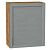 Шкаф верхний с 1-ой дверцей Сканди Grey Softwood Дуб Вотан 716*600*320