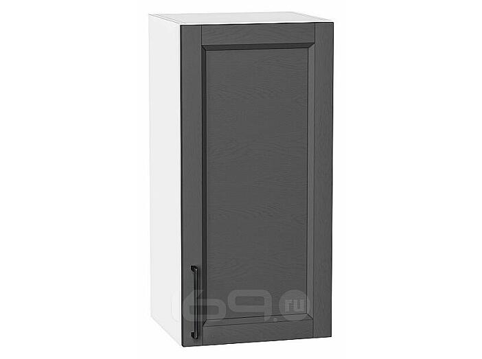 Шкаф верхний с 1-ой дверцей Сканди Stormy Silkwood/Белый 716*350*320