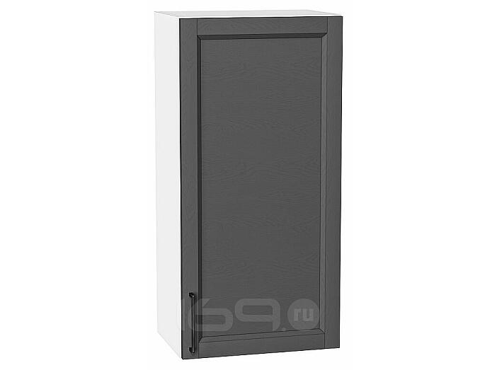 Шкаф верхний с 1-ой дверцей Сканди Stormy Silkwood/Белый 920*450*320