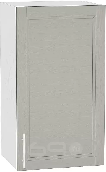 Шкаф верхний с 1-ой дверцей Сканди В 400 Grey Softwood-Белый