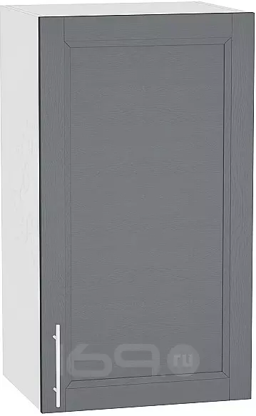 Шкаф верхний с 1-ой дверцей Сканди В 400 Graphite Softwood-Белый