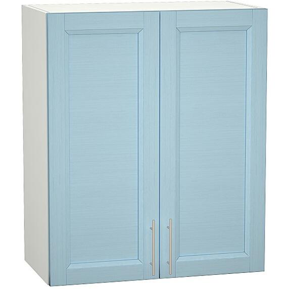 Шкаф верхний с 2-мя дверцами Сканди В 600 Sky Wood-Белый
