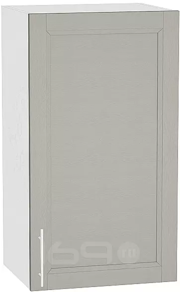 Шкаф верхний с 1-ой дверцей Сканди В 409 Grey Softwood-Белый