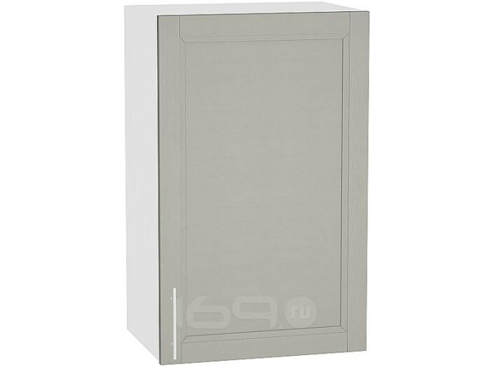 Шкаф верхний с 1-ой дверцей Сканди В 450 Grey Softwood-Белый