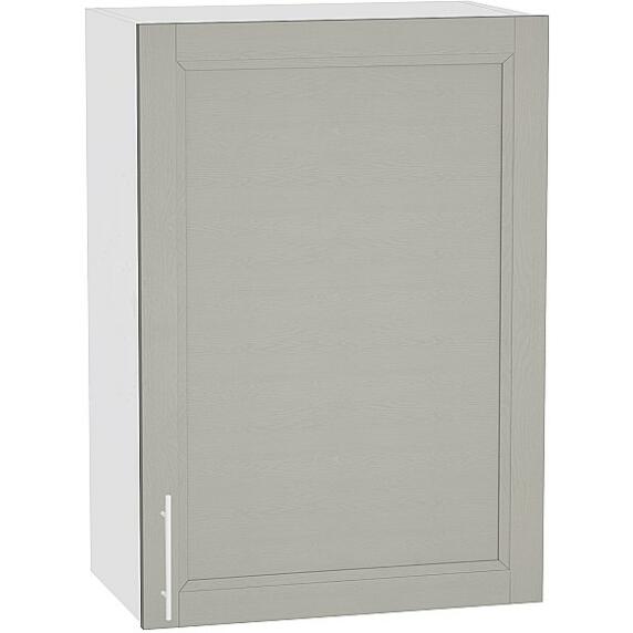 Шкаф верхний с 1-ой дверцей Сканди В 500 Grey Softwood-Белый