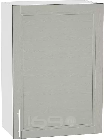 Шкаф верхний с 1-ой дверцей Сканди В 500 Grey Softwood-Белый