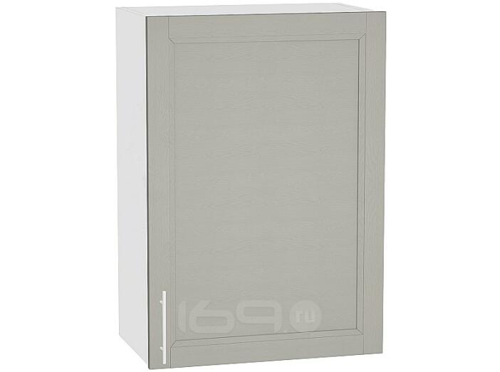 Шкаф верхний с 1-ой дверцей Сканди В 600 Grey Softwood-Белый