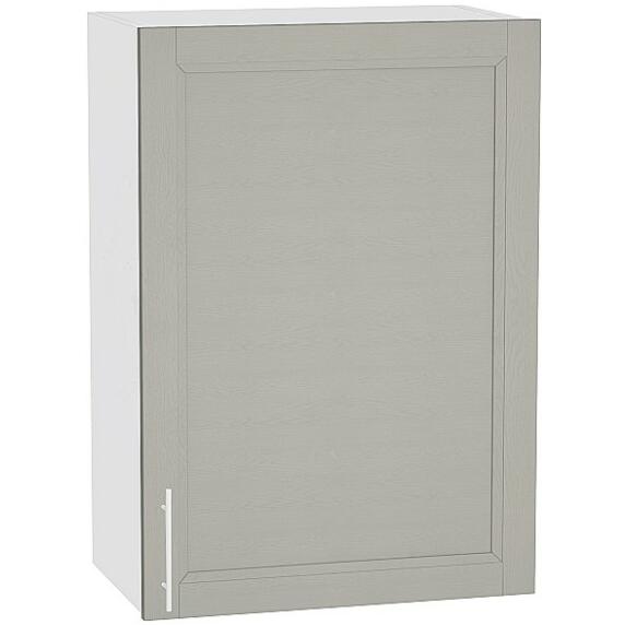 Шкаф верхний с 1-ой дверцей Сканди В 600 Grey Softwood-Белый