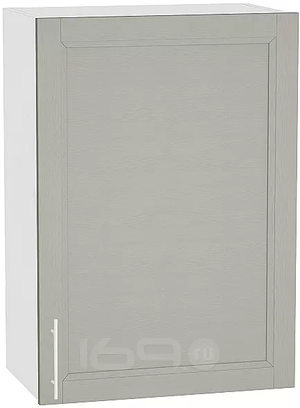 Шкаф верхний с 1-ой дверцей Сканди В 600 Grey Softwood-Белый
