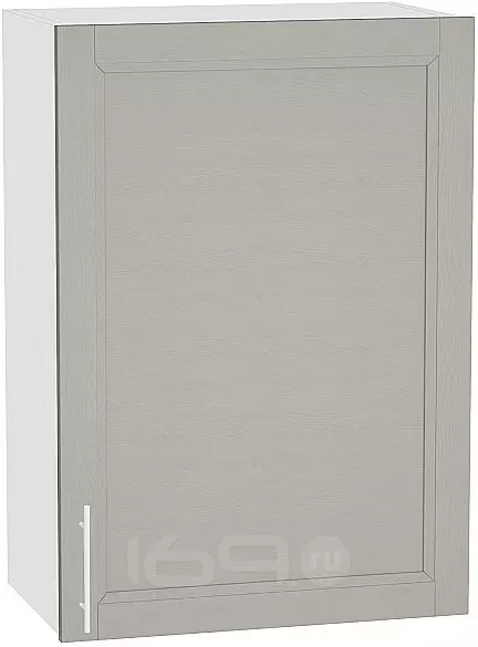 Шкаф верхний с 1-ой дверцей Сканди В 609 Grey Softwood-Белый