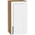 Шкаф верхний с 1-ой дверцей Сканди White Silkwood/Дуб Вотан 716*350*320